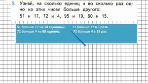 Страница 72 Задание 5 – Математика 3 класс (Моро) Часть 2