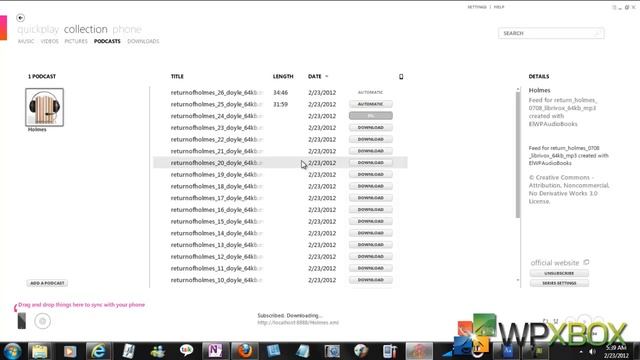 Fake Podcast Generator for Audiobooks to Sync with Windows Phone & Zune смотреть онлайн