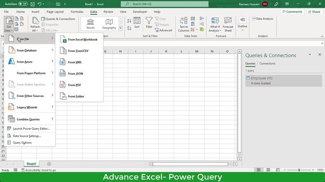 How to Merge Queries from different Excel Workbook in Power Query | Power Query Tutorial 2022 смотреть онлайн