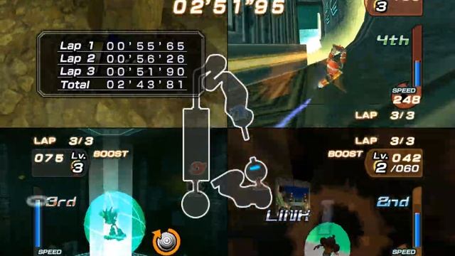 Sonic Riders Gamecube All Stages 4 player Netplay 60fps смотреть онлайн