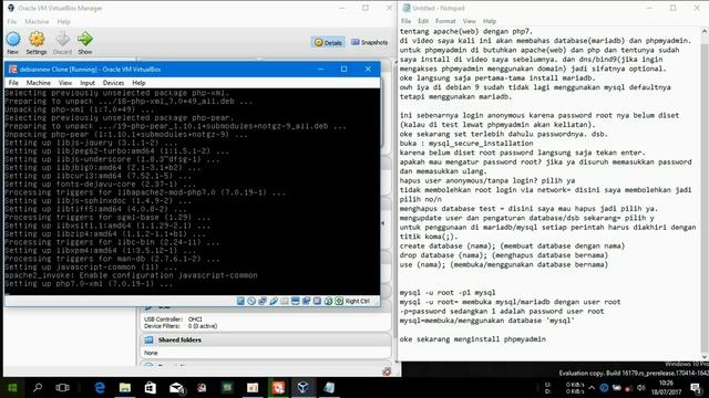 debian 9 how to insall, configuration, and using database (mariadb,phpmyadmin) смотреть онлайн