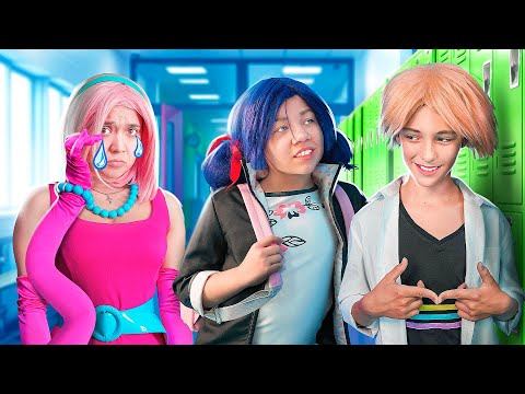 Types of girls! Mommy Long Legs vs Ladybug! смотреть онлайн