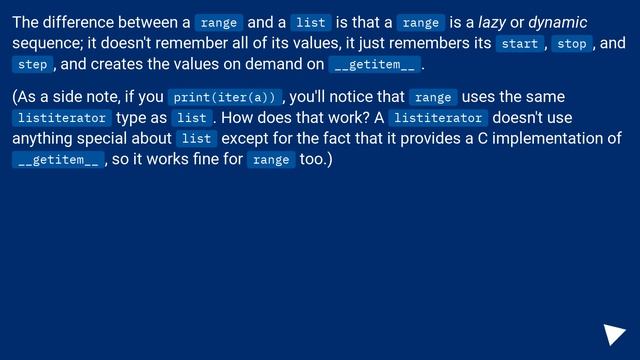 Why is "1000000000000000 in range(1000000000000001)" so fast in Python 3? смотреть онлайн