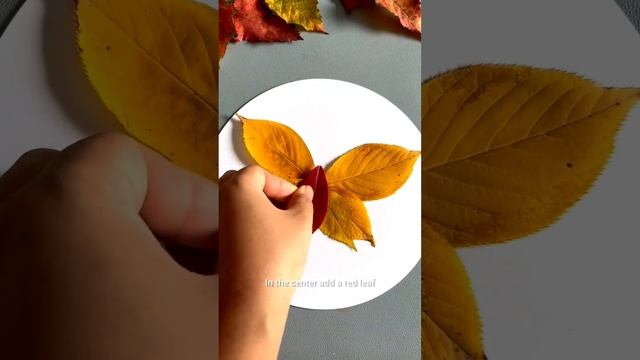 How to make butterfly using leaf ?#parentchild #children #handmade #Kindergarten #creative #diy смотреть онлайн