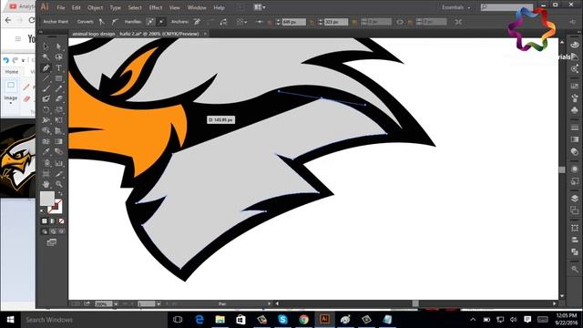Logo Design illustrator : How to Make Eagle Logo Look Professional / Animal Logo Design (Real Time) смотреть онлайн