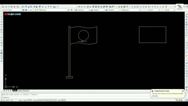 How to Draw Bangladeshi National Flag using AutoCAD 2007 by Nothing смотреть онлайн