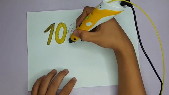 Поделка из 3д ручки на 100 подписчиков | Как нарисовать 3д ручкой поздравление на 100 подписчиков | смотреть онлайн