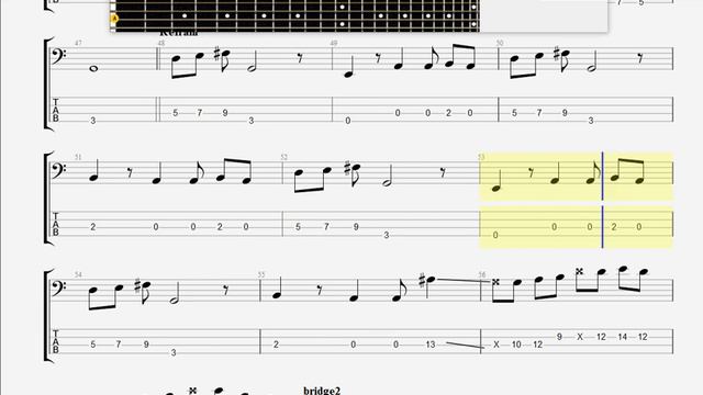 Branch, Michelle If Only She Knew BASS GUITAR TAB смотреть онлайн