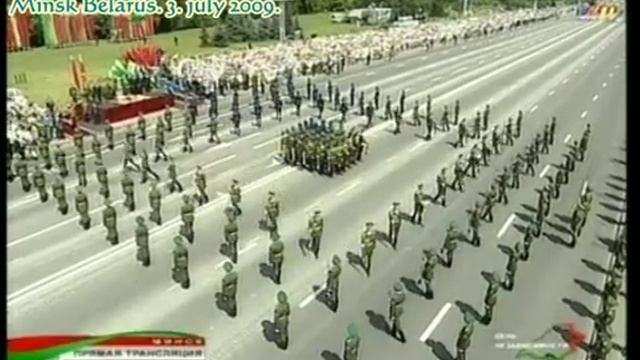 Military parad Minsk Belarus 3. July 2009. Military drill part 2 смотреть онлайн