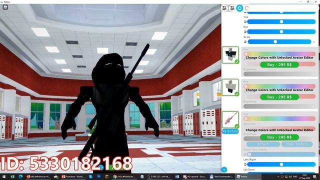 Weapons Ids and Textures Ids in Robloxian high school (30+ textures) (no gamepass needed) смотреть онлайн