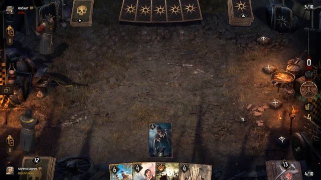 Gwent: The Witcher Card Game - Two Nilfgaard Deck Matches смотреть онлайн
