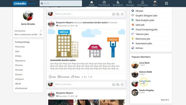Best LinkedIn Clone Theme | Clone Scripts смотреть онлайн