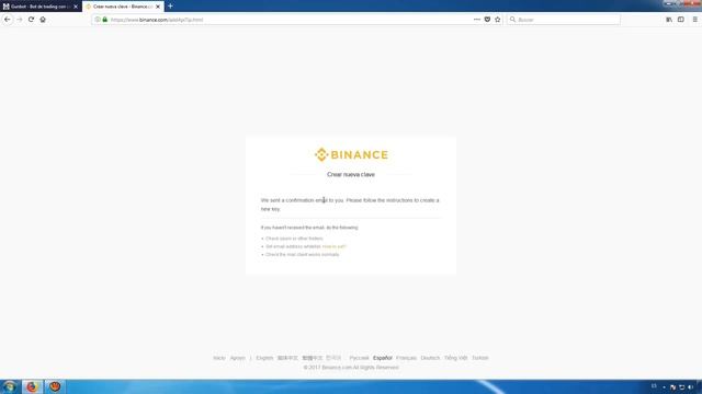 Crear Api key en Binance para Gunbot смотреть онлайн