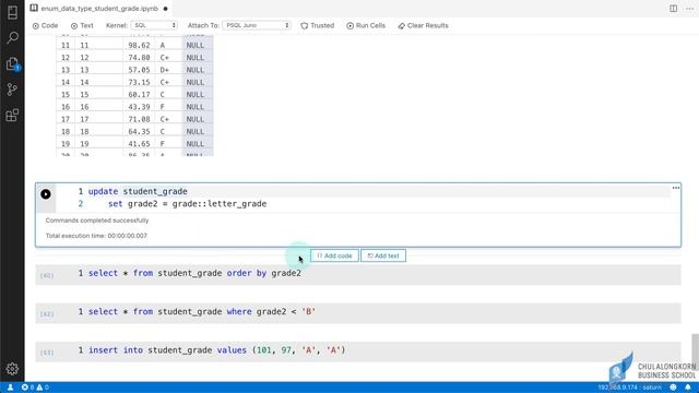 สอน PostgreSQL: การใช้ enumerated type (enum) เพื่อเก็บและเรียงข้อมูลตามลำดับที่กำหนด เช่น เกรด смотреть онлайн