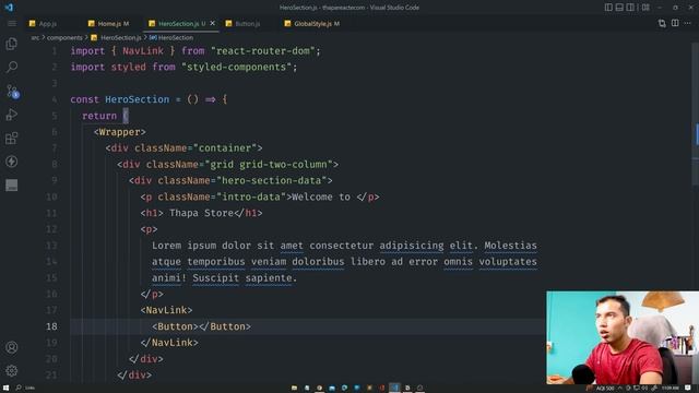 React Ecommerce Website Tutorial in Hindi #7: Home & About Page with Hero Section (with Props ?) смотреть онлайн