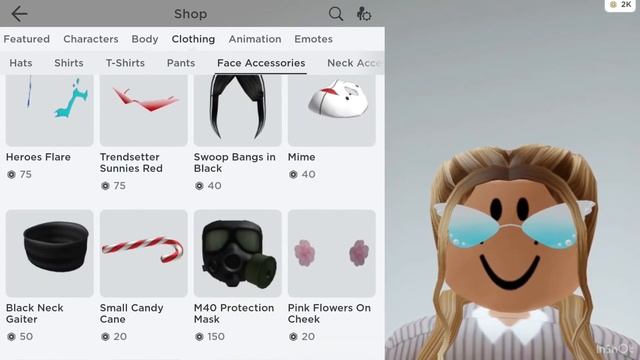 Rating Roblox face accessories! смотреть онлайн