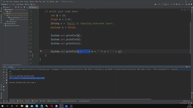 Variables, Data types, Print, If & Else statements | Java Course смотреть онлайн