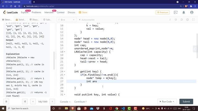 LRU Cache | Leetcode 146 | C++ Solution смотреть онлайн