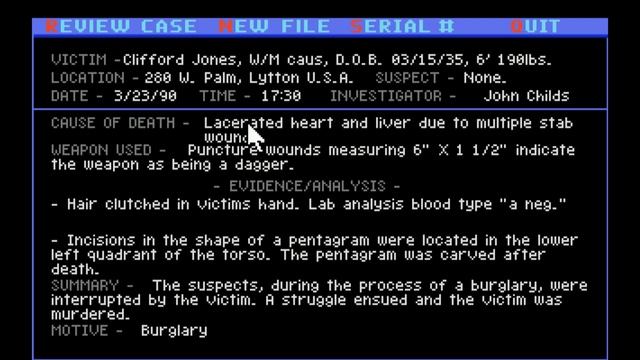 Police Quest 3: The Kindred (Day 2) смотреть онлайн