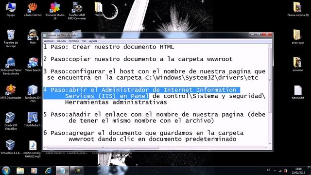 Tutorial de cómo: Crear servidor con IIS 7 en Windows 7 смотреть онлайн
