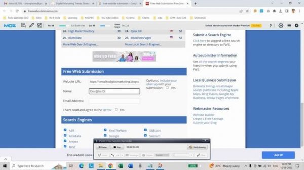 Submit your Website to Top 50 Search Engines FREE in One Go| Search Engine submissions| Off page SE