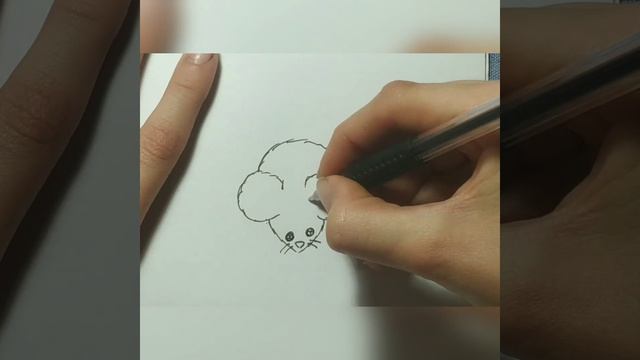 Как нарисовать милую мышку ? смотреть онлайн