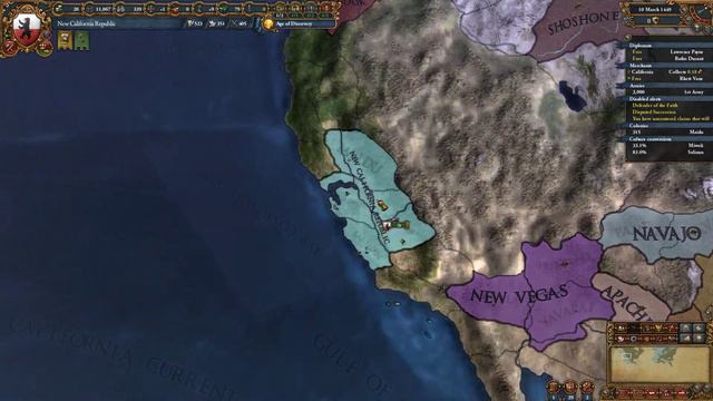 Europa Universalis 4 - Dharma: New California Republic #1 смотреть онлайн
