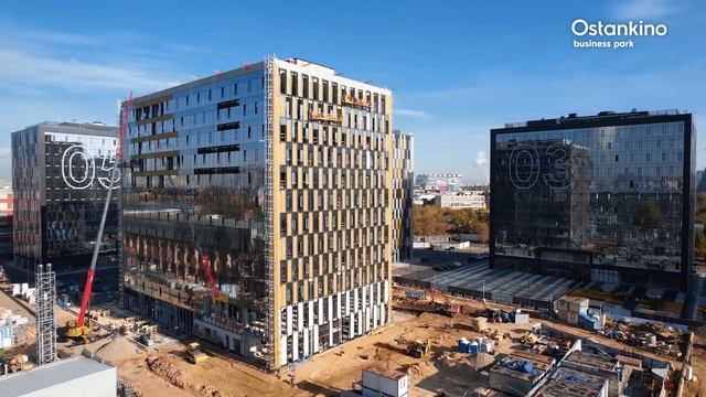 OSTANKINO BUSINESS PARK I Ход строительства. Сентябрь 2023 I Компания PIONEER смотреть онлайн