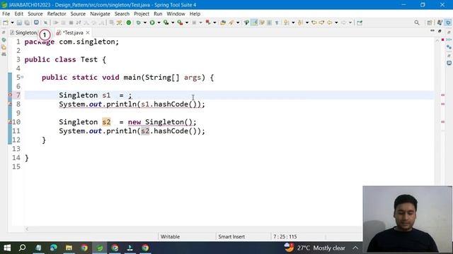 Singleton design pattern смотреть онлайн