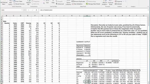 Qualitative and Lagged Variables in Regression using Excel смотреть онлайн