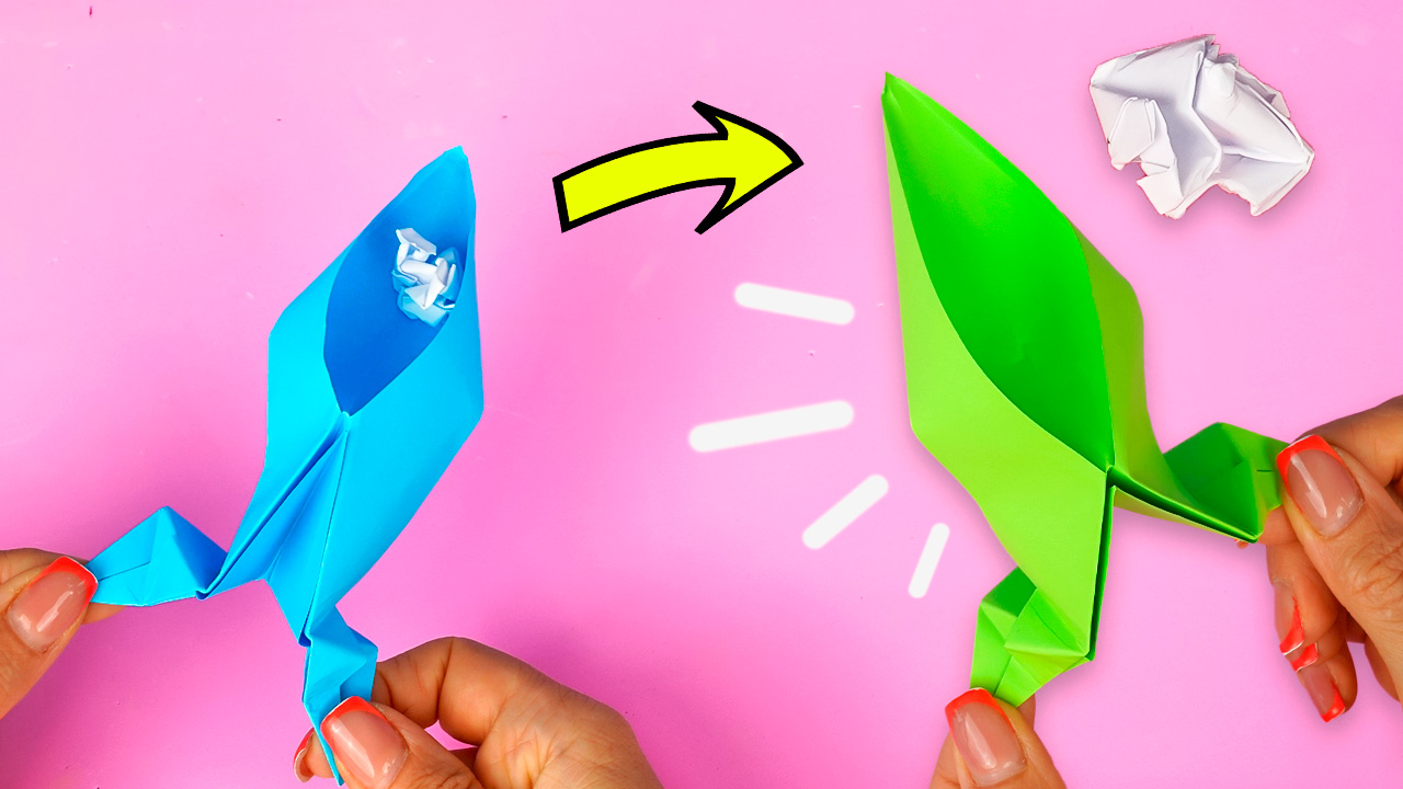 Как сделать оригами КАТАПУЛЬТУ своими руками смотреть онлайн