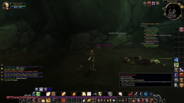 World Of Warcraft WOTLK CLASSIC ERA #17 Desolace Quest(s), Centaur Clan(s) Rep Grinds, Level 35 Pal