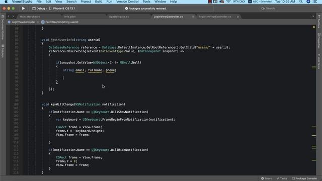 Retrieve User Data from Firebase Database - Xamarin.iOS Uber Clone App смотреть онлайн