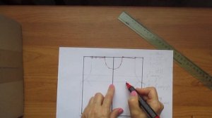 Выкройка  на  платье  отрезное  по  линии  талии. Как сделать  чертёж  .  - часть  3.