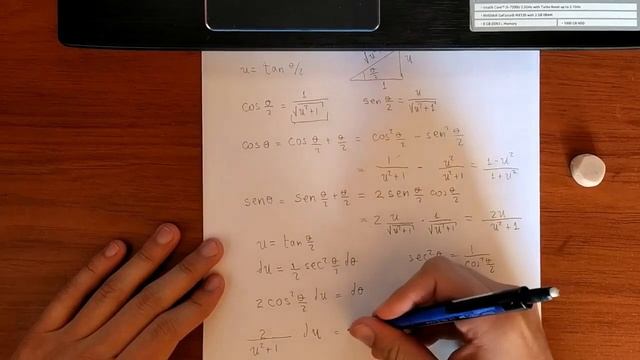 Cálculo de integrales por sustitución u=Tan(x/2). смотреть онлайн