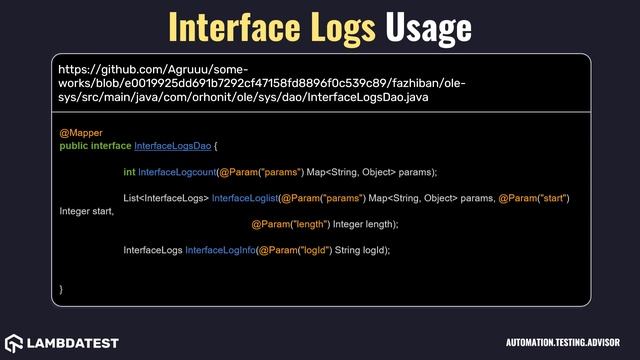 org openqa selenium logging Interface Logs with examples смотреть онлайн