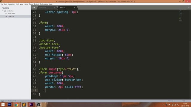 how to create the Contact form using HTML and CSS - Responsive Contact form Tutorial - Contact Form смотреть онлайн