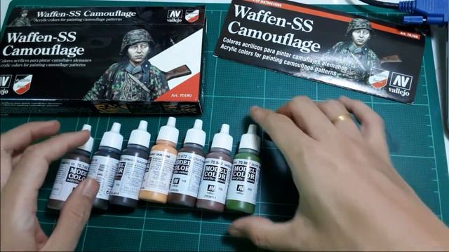 Vallejo Color- Waffen SS Camo Paint Set Unboxing