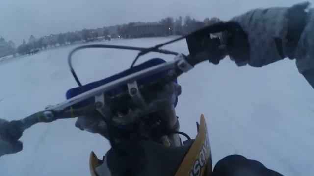 Мотоцикл + лед = фан