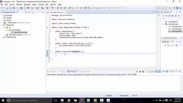 Chrome offline game Java programming tutorial - #1 смотреть онлайн
