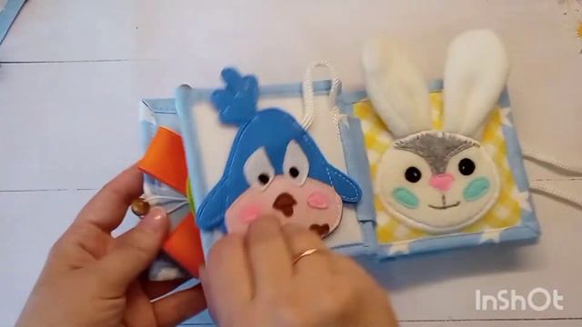 Для самых маленьких книга из фетра, Минибук из фетра, Развивающая книга для малышей смотреть онлайн