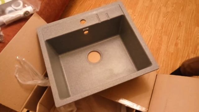 Мойка для кухни ECOSTONE ES-15 ИСКУССТВЕННЫЙ КАМЕНЬ РАСПАКОВКА смотреть онлайн