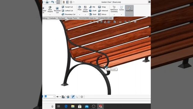 Solidworks Tutorials | Garden Table Design In Solidworks | Industrial Design смотреть онлайн