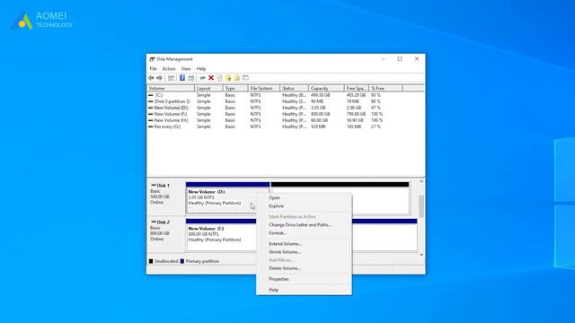 How To Use Windows 10 Disk Management | Free Partition Manager