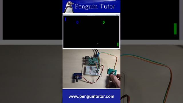 Raspberry Pi Pong Video Game #electronics смотреть онлайн