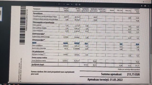 Обзор счёта за мою квартиру в Риге. Горячая вода по праздникам. В доме большой долг ?? смотреть онлайн