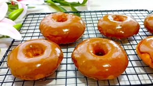 ПОНЧИКИ С КАРАМЕЛЬЮ! В духовке! Без фритюра! ДОНАТСЫ - Легкий рецепт!