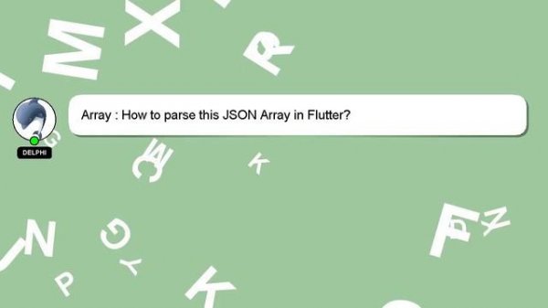 Array : How to parse this JSON Array in Flutter?