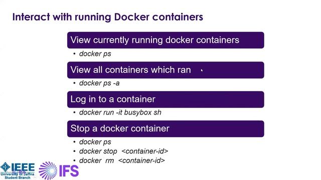 Introduction to Docker | IEEE SB UoJ | IFS | Day 1 webinar смотреть онлайн