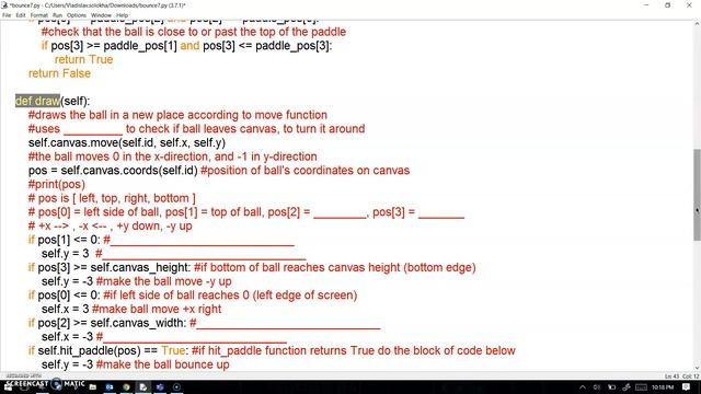 Basic Bounce Game 4 of 4 Python tkinter Graphics смотреть онлайн